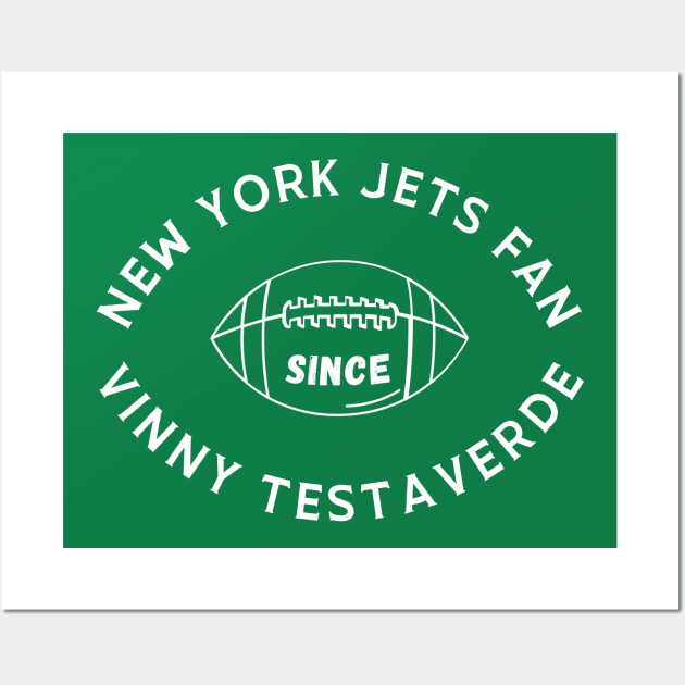 New York Jets Fan Since Vinny Testaverde Wall Art by Sleepless in NY